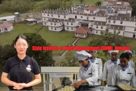 Students and campus of SIHM Dimapur during hospitality training
