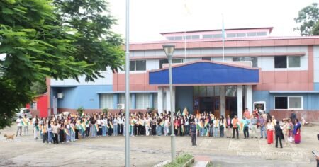 Nagaland University Tiranga Rally on 79th Independence Day