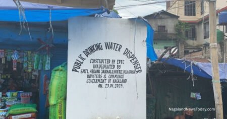 Purna Bazar Water Dispenser Destroyed in Dimapur