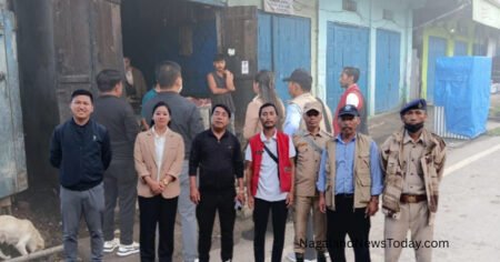 Zunheboto Town Council members and veterinary officials conduct a surprise inspection of local slaughterhouses and livestock facilities to ensure public health standards.