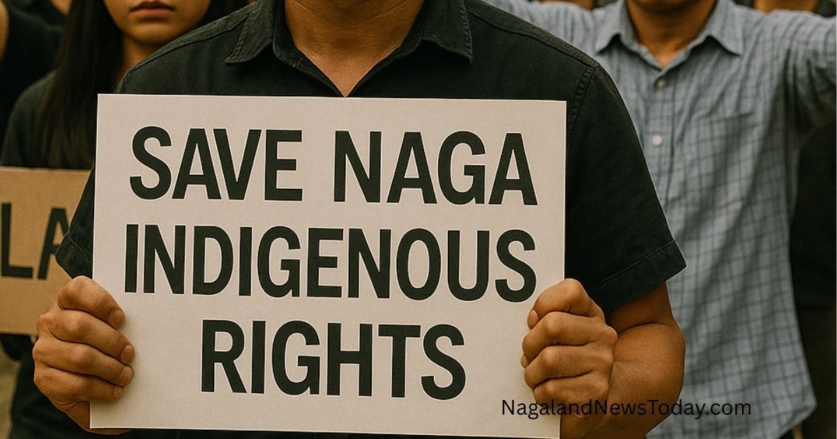Protesters in Dimapur demand protection of Nagaland Indigenous Certificate and indigenous rights as DNSU leads a public demonstration.