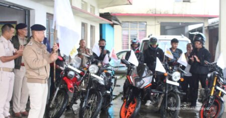 Zunheboto International Youth Day celebration at Zunheboto Government College focusing on HIV prevention.